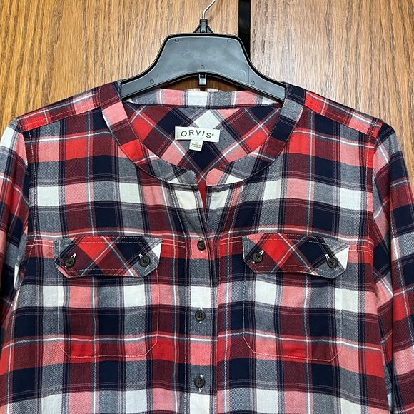 Orvis Plaid Long Sleeve Top - Picture 2 of 4